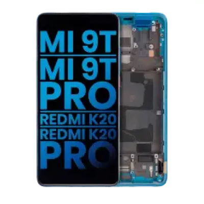 Дисплейний модуль з рамкою для Xiaomi Mi 9T / 9T Pro / K20 / K20 Pro (Aftermarket: Incell) (Glacier Blue)