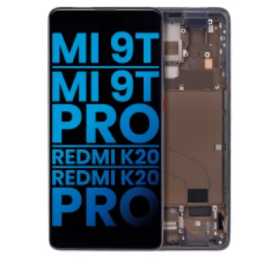 Дисплейний модуль з рамкою для Xiaomi Mi 9T / 9T Pro / K20 / K20 Pro (Aftermarket: Incell) (Carbon Black)