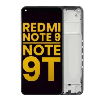 Дисплейний модуль з рамкою для Xiaomi Redmi Note 9 5G / Note 9T (Refurbished) (Всі кольори)