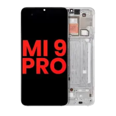 Дисплейний модуль (OLED) з рамкою для Xiaomi Mi 9 Pro (Aftermarket Plus) (Dream White)