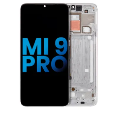 Дисплейний модуль з рамкою для Xiaomi Mi 9 Pro (Aftermarket: Incell) (Dream White)