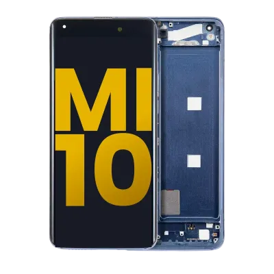 OLED Assembly With Frame For Xiaomi Mi 10 5G (Refurbished) (Twilight Gray)