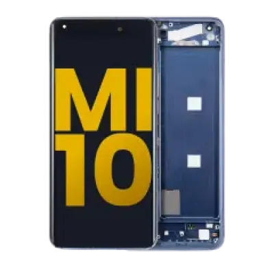 Дисплейний модуль (OLED) з рамкою для Xiaomi Mi 10 5G (Refurbished) (Twilight Gray)