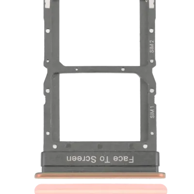 Лоток SIM подвійний для Xiaomi Mi 10 5G / Mi 10 Pro (Peach Gold)