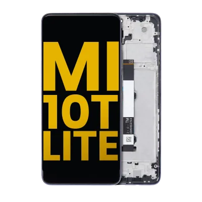 Дисплейний модуль (LCD) з рамкою для Xiaomi Mi 10T Lite 5G (Refurbished) (Pearl Gray)