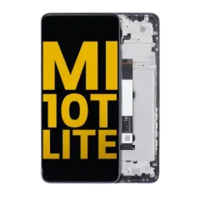 Дисплейний модуль (LCD) з рамкою для Xiaomi Mi 10T Lite 5G (Refurbished) (Pearl Gray)