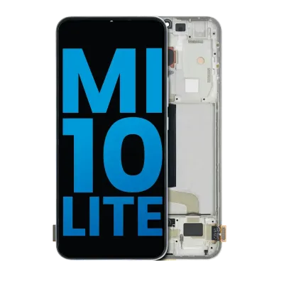 LCD Assembly With Frame For Xiaomi Mi 10 Lite 5G (Aftermarket: Incell) (Dream White)
