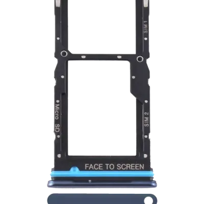 Dual Sim Card Tray For Xiaomi Mi 10T Lite 5G / Note 9 Pro 5G (Atlantic Blue)