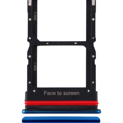 Лоток SIM подвійний для Xiaomi Mi 10 Lite 5G (Aurora Blue)