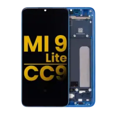 Дисплейний модуль (OLED) з рамкою для Xiaomi Mi 9 Lite / CC9 (Refurbished) (Aurora Blue)