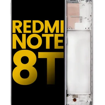 LCD Assembly With Frame For Xiaomi Redmi Note 8T (Aftermarket Plus) (Moonlight White)