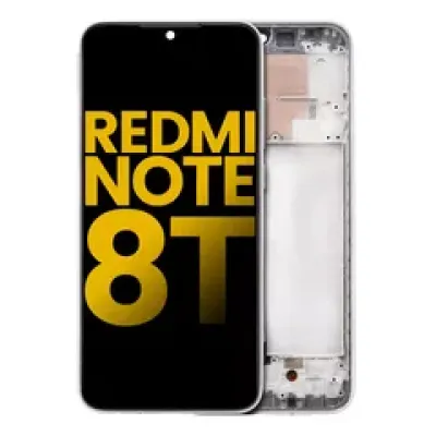 Дисплейний модуль з рамкою для Xiaomi Redmi Note 8T (Aftermarket Plus) (Moonlight White)
