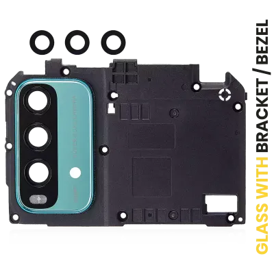 Back Camera Lens With Bracket / Bezel For Xiaomi Redmi Note 9 4G (Green)
