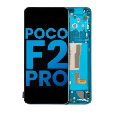 Дисплейний модуль (LCD) для Xiaomi Poco F2 Pro / Redmi K30 Pro з рамкою (Aftermarket: Incell) (Neon Blue)