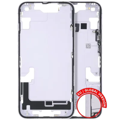Mid-Frame Housing W/ Small Parts For iPhone 14 (EU / Global Version) (Used OEM Pull: Grade C) (Purple)