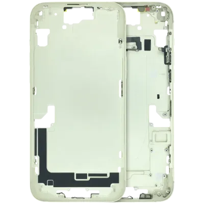 Mid-Frame Housing W/ Small Parts For iPhone 15 Plus (EU / Global Version) (Used OEM Pull: Grade B) (Yellow)