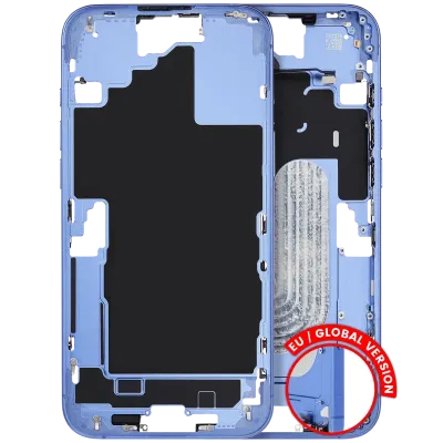 Mid-Frame Housing W/ Small Parts For iPhone 16 Plus (EU / Global Version) (Used OEM Pull: Grade C) (Ultramarine)