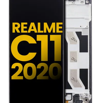 Дисплейний модуль (LCD) з рамкою для Realme C11 (2020) (Refurbished) (Усі кольори)