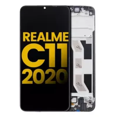 Дисплейний модуль (LCD) з рамкою для Realme C11 (2020) (Refurbished) (Усі кольори)