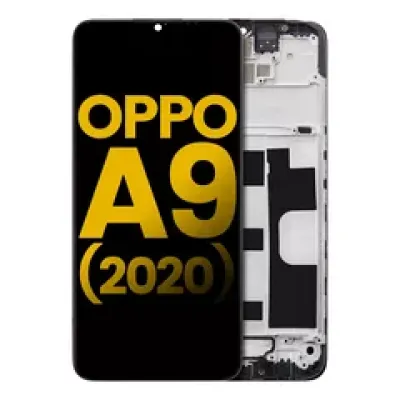 Дисплейний модуль (LCD) з рамкою для OPPO A9 (2020) (Refurbished) (Усі кольори)