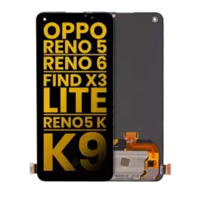 Дисплейний модуль (OLED) без рамки для OPPO Reno 5 / Reno 6 / Find X3 Lite / Reno5 K / K9 (Refurbished) (Усі кольори)