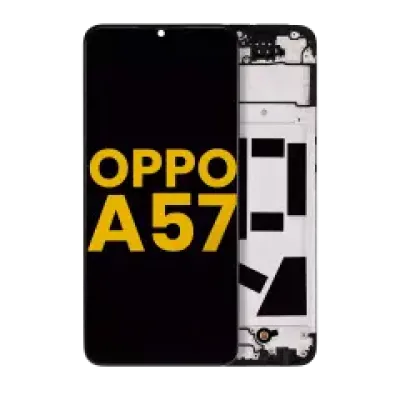 Дисплейний модуль (LCD) з рамкою для OPPO A57 4G (Refurbished) (всі кольори)
