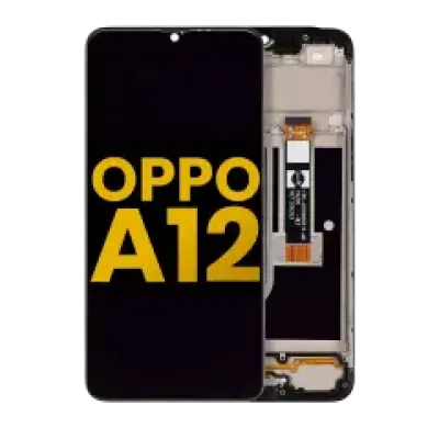 Дисплейний модуль (LCD) з рамкою для OPPO A12 (Refurbished) (всі кольори)