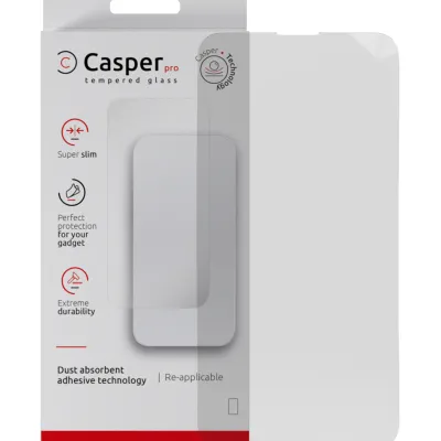 Загартоване скло Casper Pro для iPhone 15 / 16 (Retail Packaging) (прозоре)