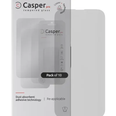 Casper Pro Tempered Glass for iPhone 15 Pro (10 Pack) (Matte)