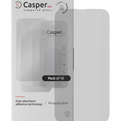 Casper Pro Tempered Glass for iPhone 15 Pro Max (10 Pack) (Matte)