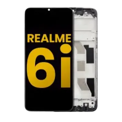 Дисплейний модуль (LCD) з рамкою для Realme 6i (Refurbished) (всі кольори)