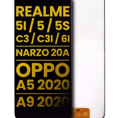 Дисплейний модуль (LCD) без рамки для Realme 5i / 5 / 5S / Narzo 20A / OPPO A5 2020 / A9 2020 / A11 (Refurbished) (усі кольори)