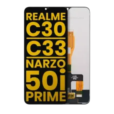 Дисплейний модуль (LCD) без рамки для Realme C30 / C33 / Narzo 50i Prime (Refurbished) (всі кольори)