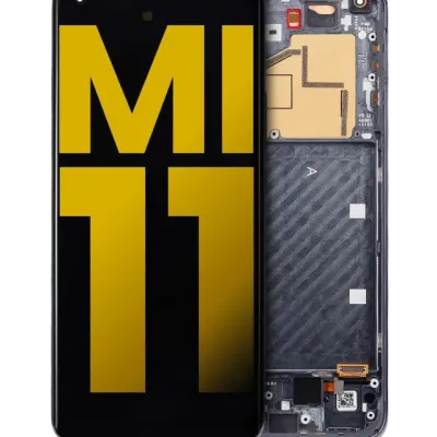 OLED Assembly With Frame For Xiaomi Mi 11 (Refurbished) (Black)