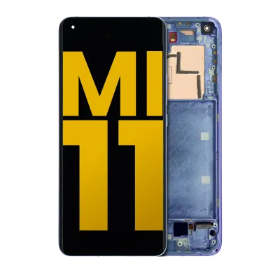 OLED Assembly With Frame For Xiaomi Mi 11 (Refurbished) (Violet)