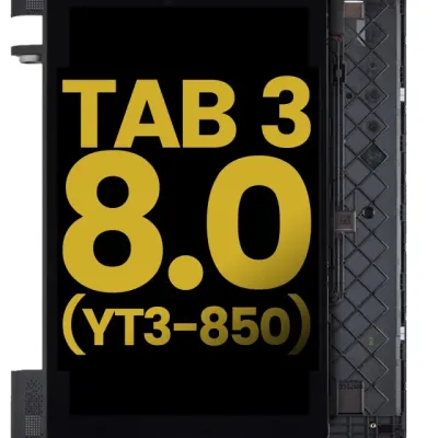 Дисплейний модуль (LCD) з рамкою для Lenovo Yoga Tab 3 (HD) (чорний) (Refurbished)