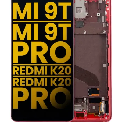 Дисплейний модуль (OLED) з рамкою для Xiaomi Mi 9T / 9T Pro / K20 / K20 Pro (Refurbished) (Flame Red)