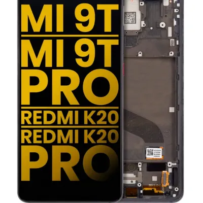 Дисплейний модуль (OLED) з рамкою для Xiaomi Mi 9T / 9T Pro / K20 / K20 Pro (Refurbished) (Carbon Black)