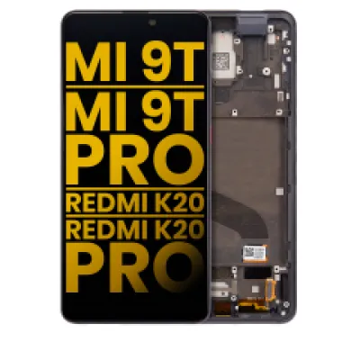 Дисплейний модуль (OLED) з рамкою для Xiaomi Mi 9T / 9T Pro / K20 / K20 Pro (Refurbished) (Carbon Black)