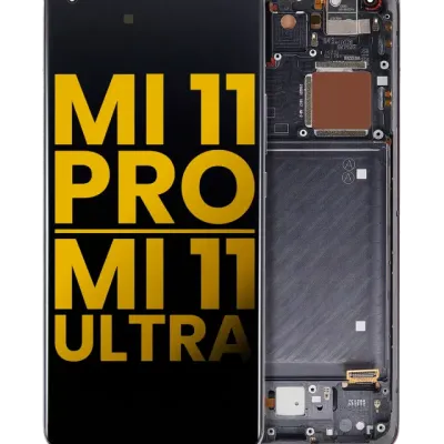 OLED Assembly With Frame For Xiaomi Mi 11 Pro / Mi 11 Ultra (Refurbished) (Black)