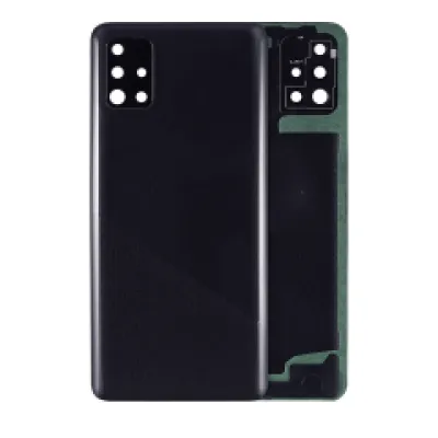 Задня кришка з камерою для Samsung Galaxy A51 4G (A515 / 2019) (Aftermarket Plus) (Prism Crush Black)