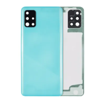 Задня кришка зі скло камери для Samsung Galaxy A51 4G (A515 / 2019) (Aftermarket Plus) (Prism Crush Blue)