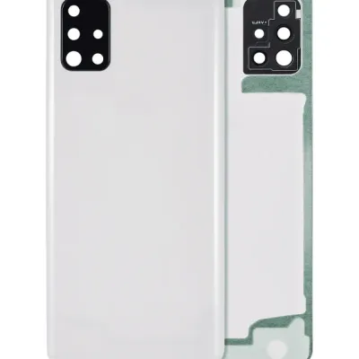 Задня кришка зі скло камери для Samsung Galaxy A51 4G (A515 / 2019) (Aftermarket Plus) (Prism Crush White)