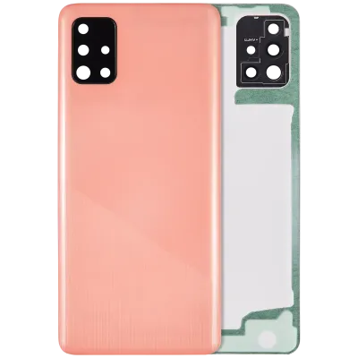 Задня кришка зі скло камери для Samsung Galaxy A51 4G (A515 / 2019) (Aftermarket Plus) (Prism Crush Pink)