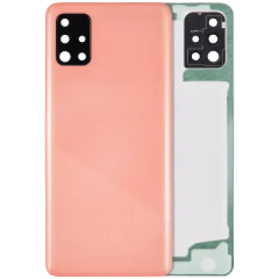 Задня кришка зі скло камери для Samsung Galaxy A51 4G (A515 / 2019) (Aftermarket Plus) (Prism Crush Pink)