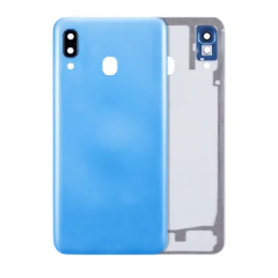 Задня кришка зі скло камери для Samsung Galaxy A30 (A305 / 2019) (Aftermarket Plus) (синій)