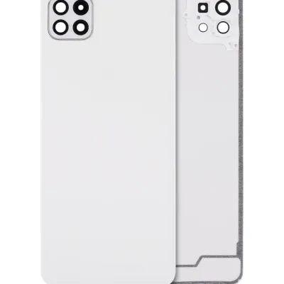 Задня кришка зі скло камери для Samsung Galaxy A22 5G (A226 / 2021) (Aftermarket Plus) (білий)