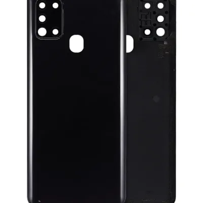 Задня кришка зі скло камери для Samsung Galaxy A21S (A217 / 2020) (Aftermarket Plus) (чорний)