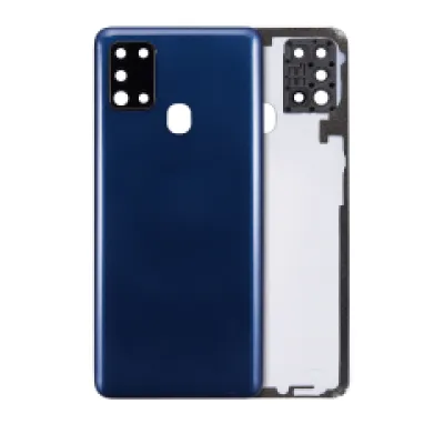 Задня кришка зі скло камери для Samsung Galaxy A21s (A217 / 2020) (Aftermarket Plus) (синій)