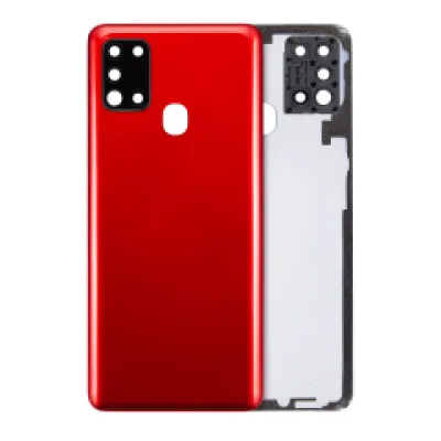 Задня кришка зі скло камери для Samsung Galaxy A21S (A217 / 2020) (Aftermarket Plus) (червоний)